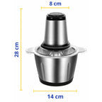 Triturador Elétrico ChefPro 2L Bivolt + Tábua de Madeira Grátis