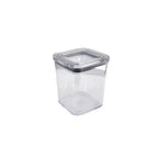 Kit Potes Herméticos Acrílico Cristal 200ml Empilháveis | Organizador de Alimentos com Vedação Premium