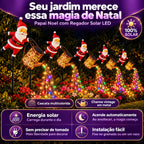 Luminária Solar de Jardim de Papai Noel com Regador