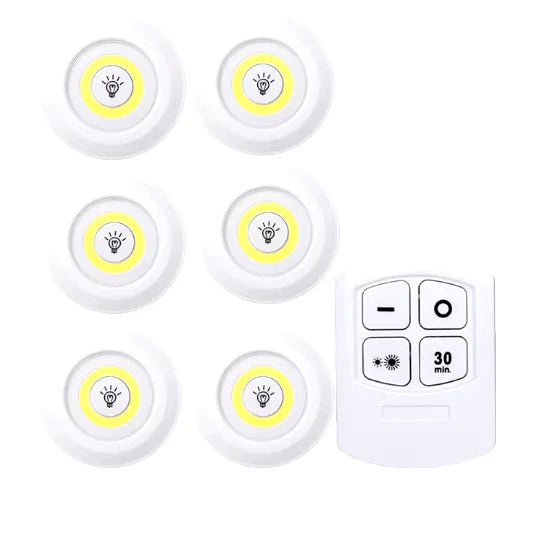 Luminária LED Sem Fio Luz Branca (Fria) com Controle Remoto - [Pague 2 e leve 6]